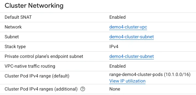 Cluster Network